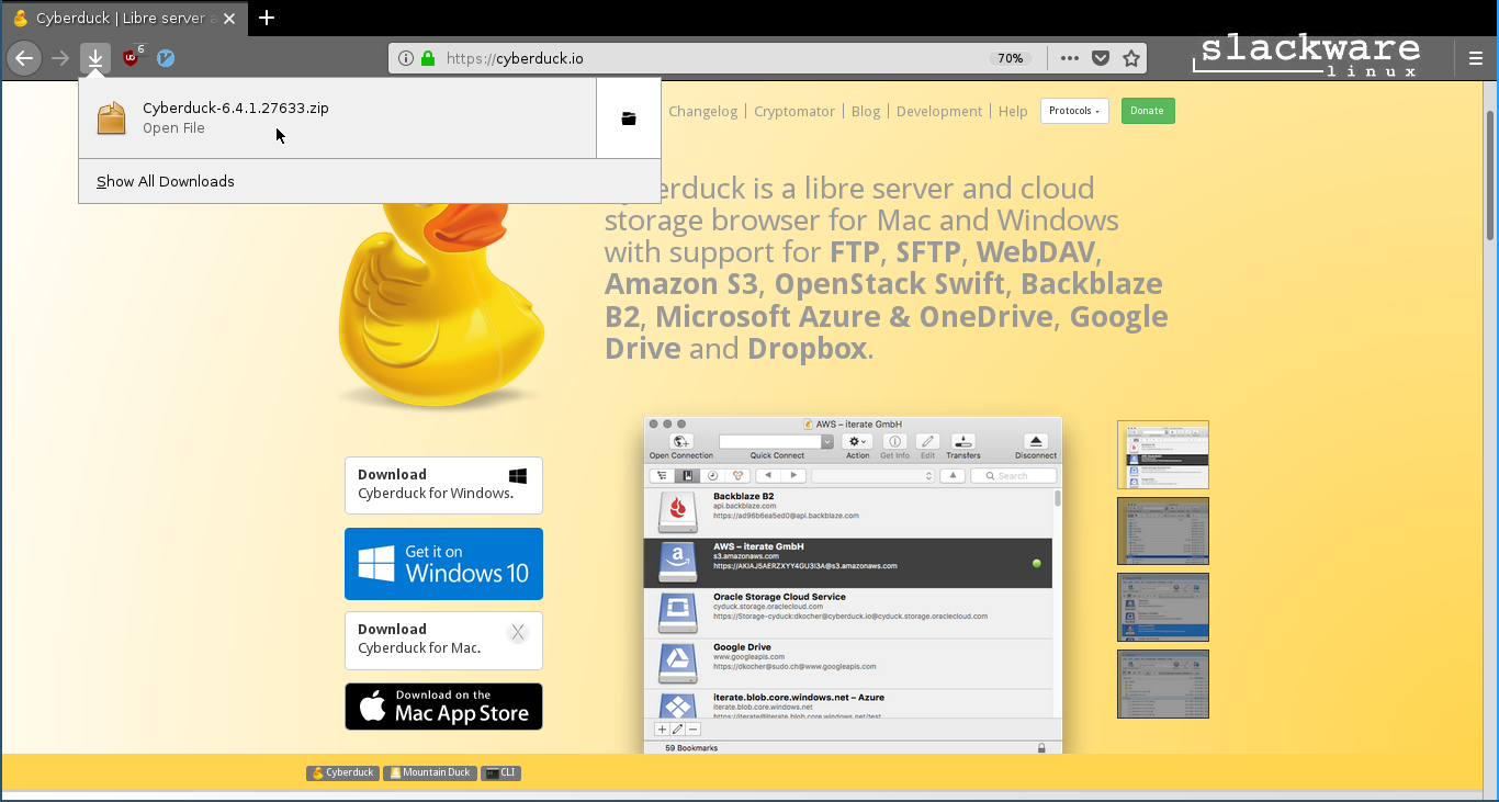Cyberduck e iphone vnc compatible server software